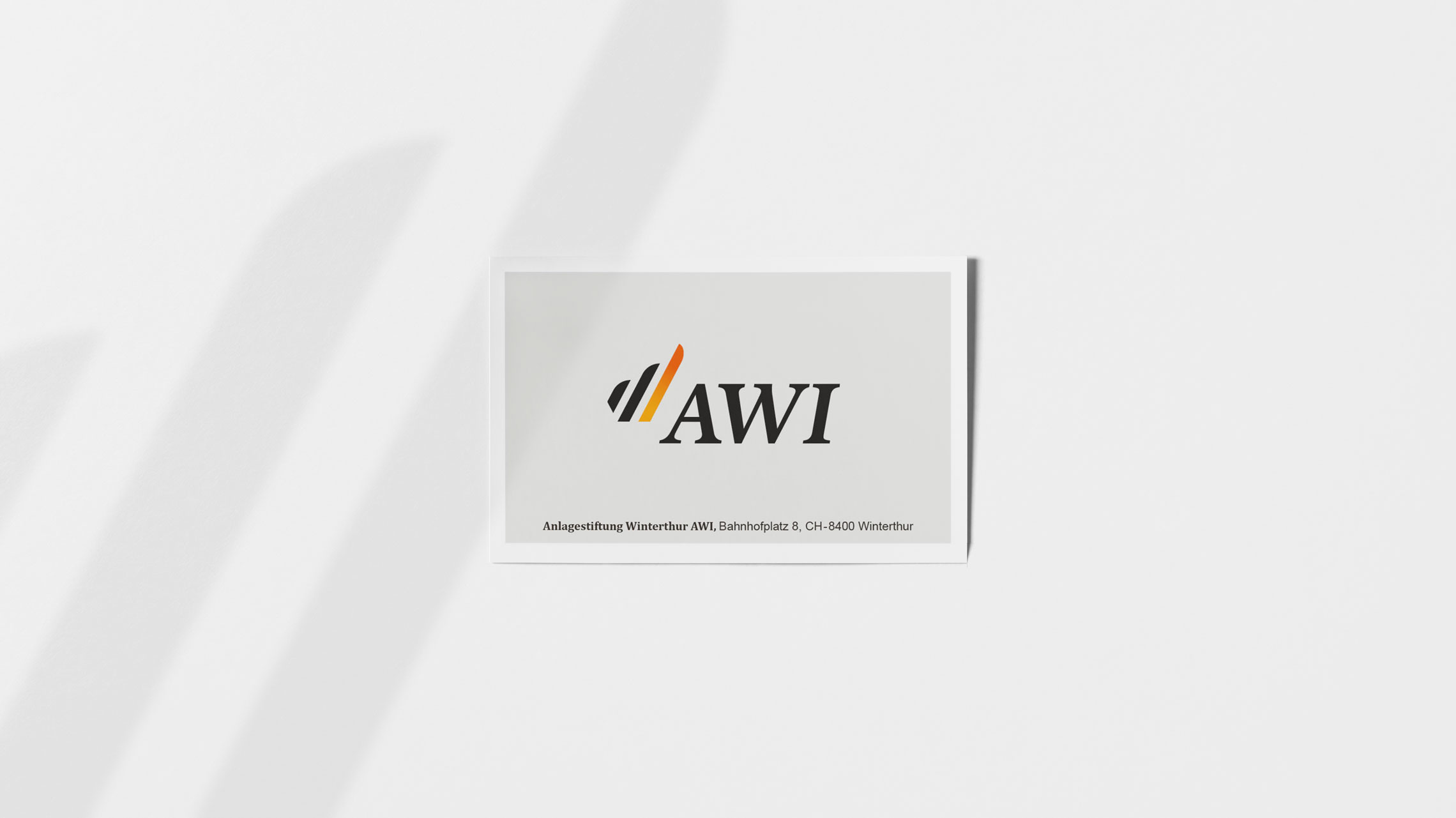 Branding Visitenkarte, AWI, Schweiz
